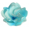 Kwiat cukrowy eustoma dekoracja tort niebieski 1x